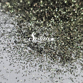 Black Gold Metallic Fine Glitter - Black Glitter